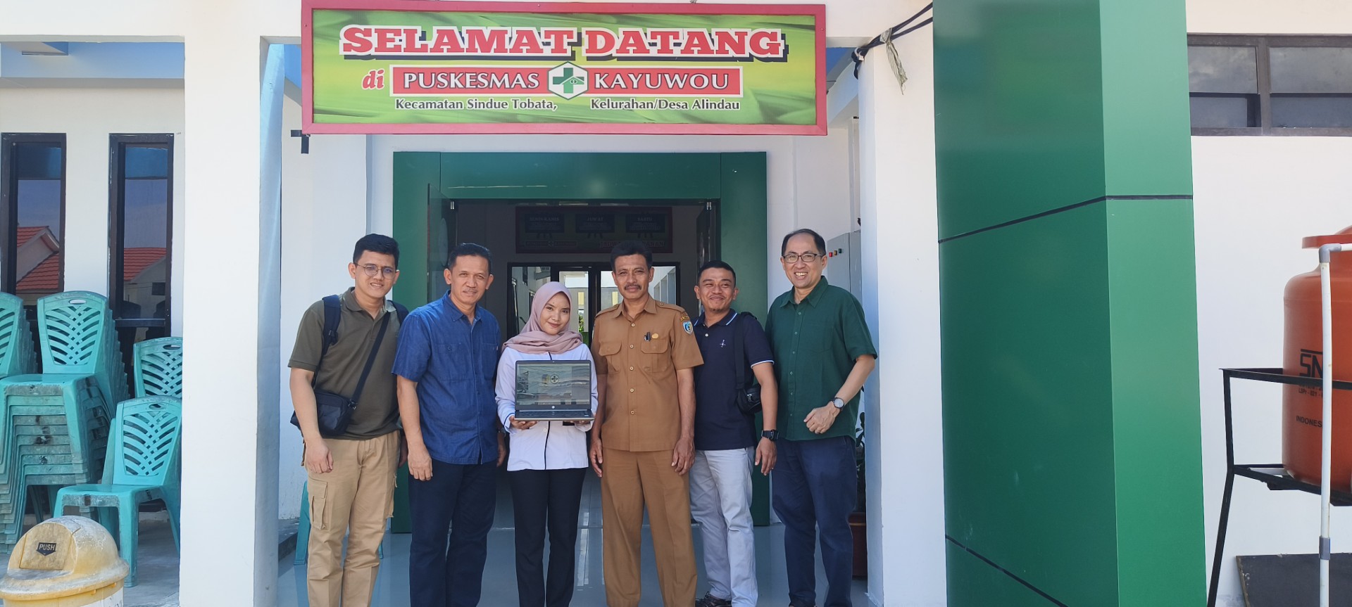 Kunjungan dan implementasi di Puskesmas Kayuwou, Kabupaten Donggala