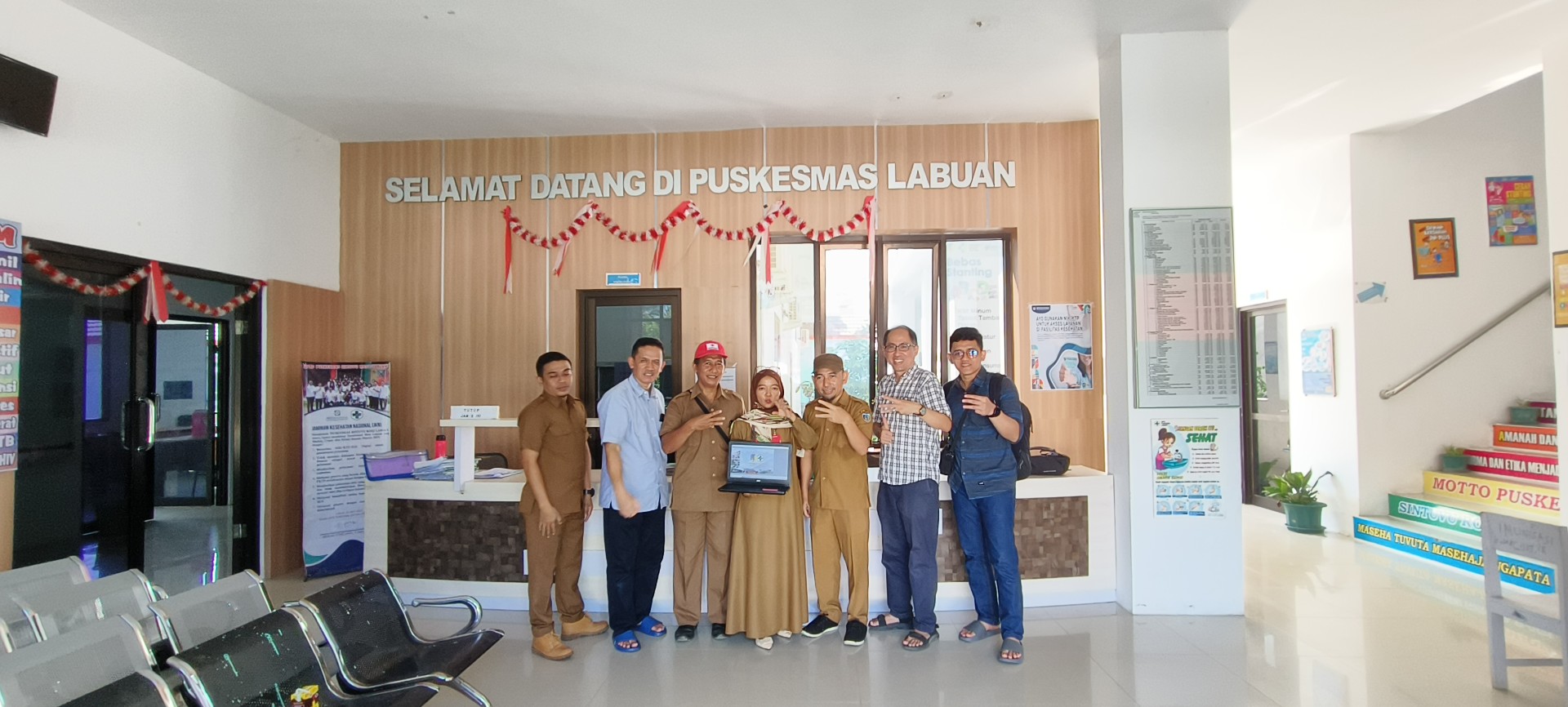 Kunjungan dan implementasi di Puskesmas Labuan, Kabupaten Donggala