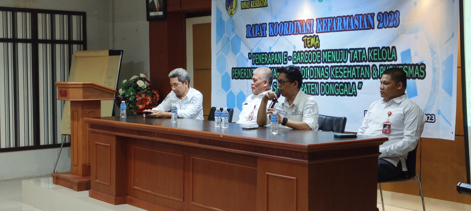 Bapak Kepala Dinas Kesehatan beserta jajarannya, dalam Rapat Koordinasi Implementasi Puskesmas di Kabupaten Donggala