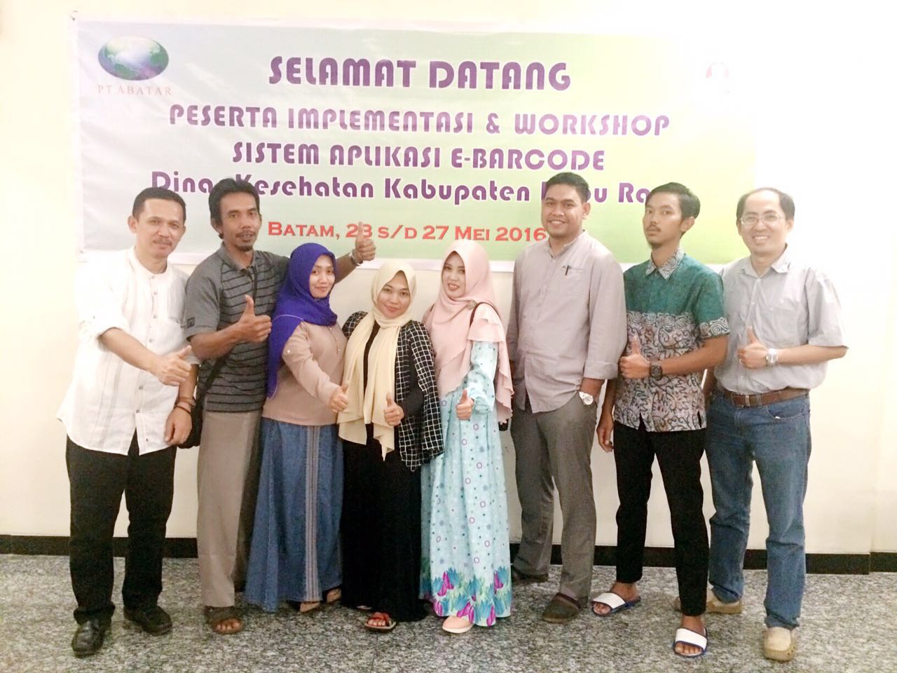 Jajaran pejabat Instalasi Farmasi Kabupaten Kubu Raya, Kalimantan Barat